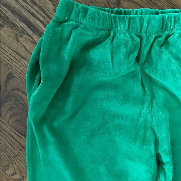 Suzie Kondi green velour sweat pants - Picture 3 of 3